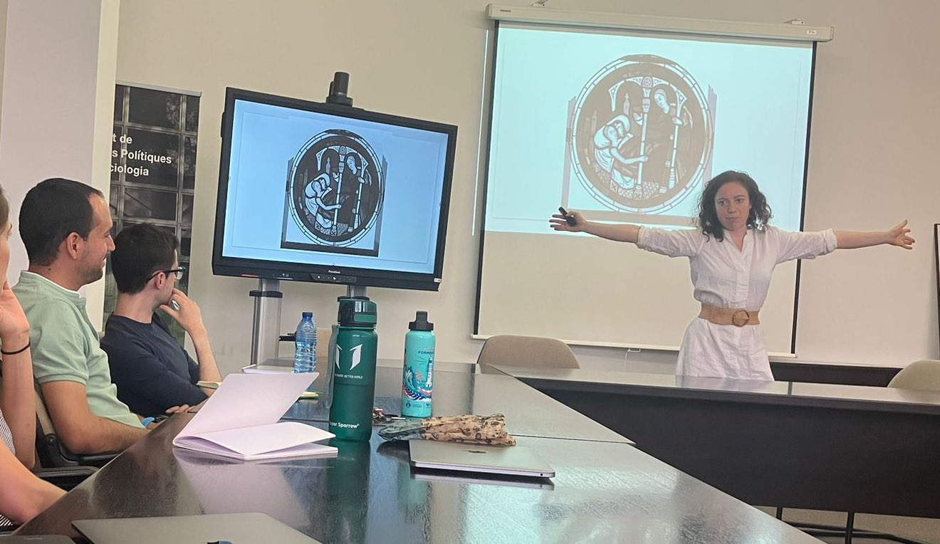 Imatge del seminari del DEC amb Alice Evans